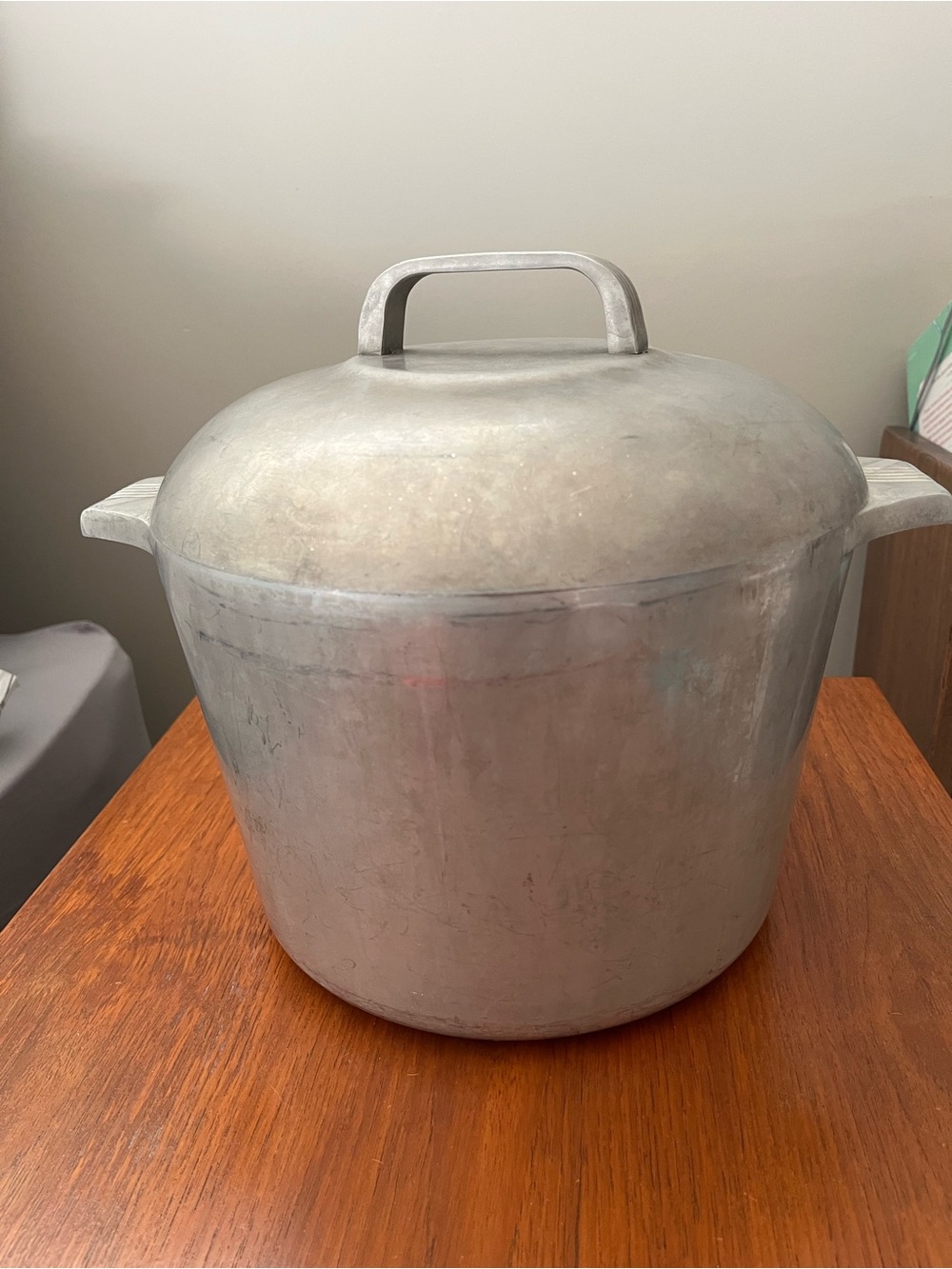 Vintage Wagner Ware Magnalite 8 Qt. Dutch Oven Pot #4738-P Lid and Trivet
